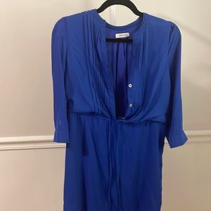 Blue Polyester Dress